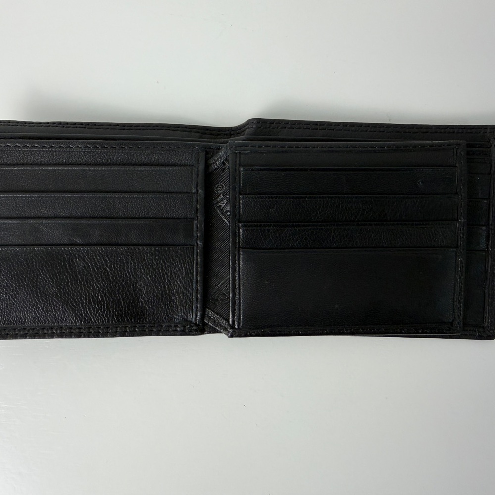 Porsche Design Black Leather Bifold Wallet RFID Blocking Crest Logo Men’s - Picture 3 of 12